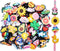 YEALQU 45PCS Random Different Pencil Topper Decoations Cute PVC Pencil Toppes Lovely Black Clip Pencil Decoration Accessories for Pupil/Junior Stu...