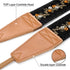 Padwa Lifestyle Camera Strap - 2" Full Grain Leather Ends Camera Straps for Photographers, Vintage Embroidered Cotton Weave Soft Suede Fabric Padd...