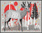 Posterizer 1 pcs- maximalist deer print with abstract elements-Art for Animal Lovers-Abstract & Modern Art- Living Room Bedroom Decor- unframed wa...