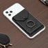 Cell Phone Card Holder RFID Ring Stand Stick on Wallet Card Holder of Phone All Smartphones Adhesive Credit Card Holder for Cell Phone-Black...
