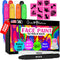 Jim&Gloria Face Paint Makeup Kit 8 Large Pens with Stencils Face Painting Tattoo Washable Body Markers Skin Safe Eyeblack Stick Baseball Sports Ha...