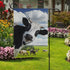 Double Sided Lovely Animal Funny Cow and Beautiful Farm Polyester Garden Flag Banner 12 x 18 Inch for Outdoor Home Garden Flower Pot Decor...