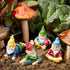 Juvale 4 Pieces Mini Garden Gnomes, Outdoor Fairy Miniature Statue Accessories Set, Decorations in Funny Poses, Yard Ornaments for Yoga Gifts, Gar...