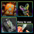 Holographic Christmas Stickers Glitter Silver Transparent Waterproof Decoration Sticker for DIY Scrapbooking Supplies crafts Phone Case Water Bott...