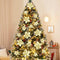 Geefuun 28PCS Christmas Tree Decorations: Poinsettias Artificial Flowers Ornaments Xmas Gold Glitter Flower with Clips...
