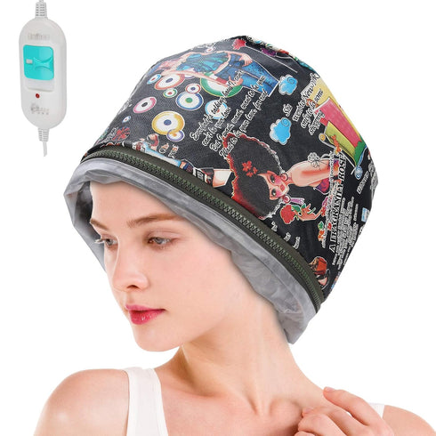 Hair Care Hat, 3 Mode Hair Steamer, Heating Treatment Baking Hat, Hair SPA, Nourishing Hair Care Tool For Hair Spa Home...