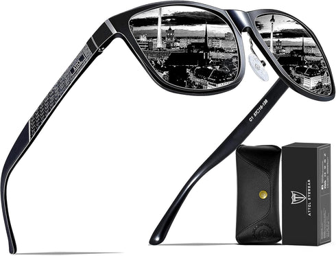 ATTCL Men's Retro Metal Frame Driving Polarized Sunglasses For Men Sun glasses...