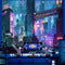 Honcet Anime Punk Neon Cityscape Wall Tapestry for Bedroom, Japanese Punk Street Cityscape Room Decor Tapestries, Futuristic Neon Skyscraper Tapes...