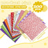 500 Pcs 4 x 4 Inches Cotton Fabric Square Pre Cut Quilt Squares Fabric Bundles Patchwork Fabrics Floral Printed Square Patchwork Fabric Quilting F...