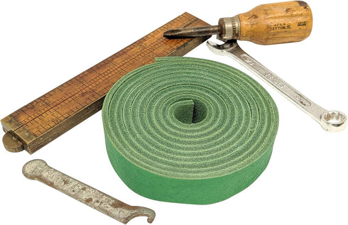 TOFL Genuine Top-Grain Leather Strap | 72 Inches Long | 3/4 Inch Wide | 1/8 Inch Thick (7-8 oz) | 1 Leather Strip for DIY Arts & Craft Projects, C...
