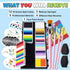 Professional Face Painting Kit for Kids Adults, Split Cake Face Paint Palette 12 x 10gm with Stencil, One Stroke Non Toxic Rainbow Face Body Paint...