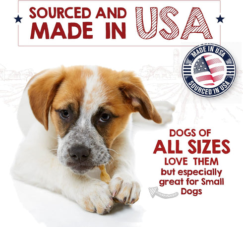 Riley's Turkey Tendons for Dogs Made in The USA & Sourced in The USA - Single Ingredient Dog Treats - All Natural Turkey Tendon Chews for Dogs - 4...