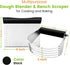 Spring Chef Dough Blender & Pastry Cutter Tool, Stainless Steel Pastry Blender & Bench Scraper for Pizza, Nut, Pie - Multipurpose Dough Cutter & S...