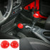 RT-TCZ for Wrangler JK Gear Shift Knob Trim Cover for Jeep Wrangler JK JKU 2011-2017 Red Interior Accessories 2pcs...