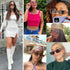 JUDOO Retro 90s Nude Rectangle Sunglasses for Women Vintage Square Frame Trendy Glasses...
