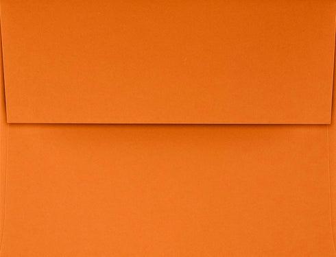 LUXPaper A2 Invitation Envelopes | Peel & Press | 4 3/8" x 5 3/4" | Mandarin Orange | 80lb. Text | 50 Qty...
