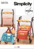 Simplicity Wheeled Walker Accessories Sewing Pattern Kit, Code S9725, One Size, Multicolor...