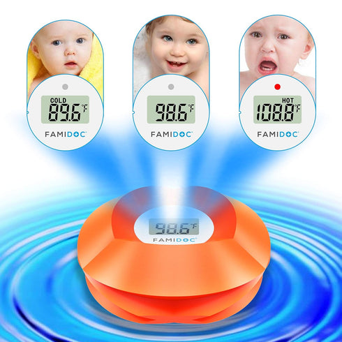 Famidoc Baby Bath Thermometer Floating Toy Bath Tub Thermometers, Flower...