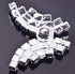 KAOYOO 10Pcs Crystal Rhinestone Butterfly Embellishments Buttons Sew on Buttons for DIY,Decoration(20mm/AB)...