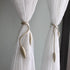 Valea Home 2 Pieces Curtain Tiebacks Clips Creative Window Drape Twist Tie Backs European Style Custom Made Curtain Holders Decorative Draperies H...