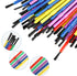 Prasacco 100 Pieces Paint Brushes Bulk, Plastic Paint Brushes for Kids Paint Brushes Oil Watercolor Brushes Colorful Detail Painting Kit for Kids ...