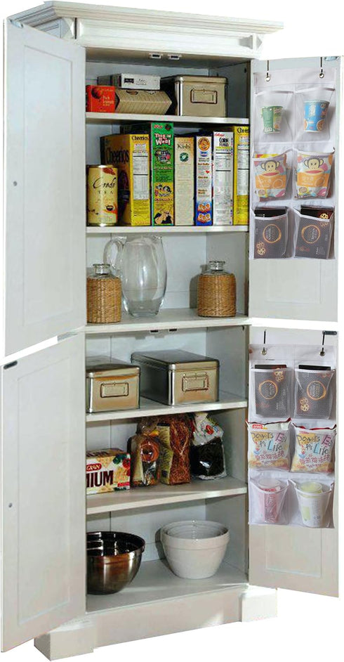 KIMBORA 2 Packs Narrow Over the Door/Wall Shoe Organizer, Small Hanging Shoe Rack for Closet with Clear Mesh Pocket for Bathroom, RV, Pantry, Camp...