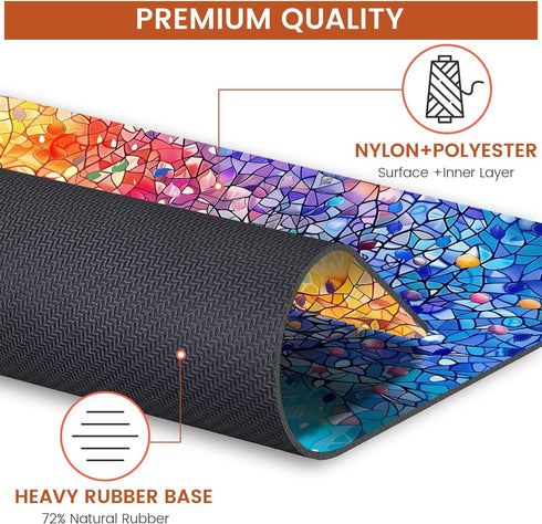 Mouse Pad, Non-Slip Rubber Base Mouse Mat Mousepad Waterproof Gaming Mouse Pad for Wireless Mouse, Computers Laptop Home Office (Tree of Life)...