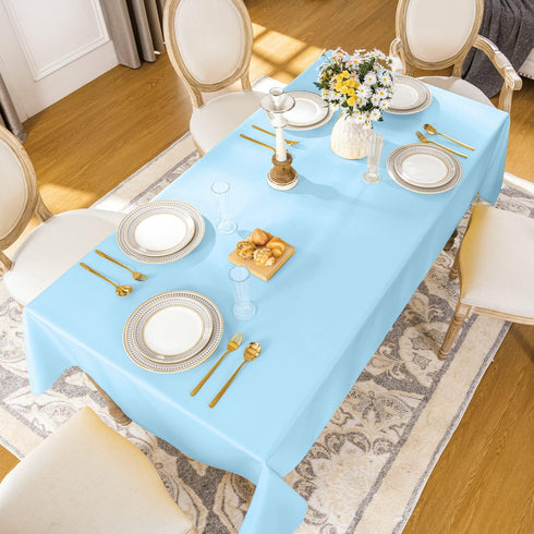 Softalker Rectangle Tablecloth, Waterproof & Stain Resistant Square Table Cloths Wrinkle Free Fabric Washable 210GSM Polyester Table Cover for Spr...