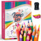 Vibrant Color Pencils - Great for Toddlers and Adults - Premium 12-Color Pencil Set for Books, Sketching, Shading - Toddler friendly with Drawing ...