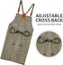 Aprons for Men Women with Large Pockets, Cotton Canvas Cross Back Apron with Adjustable Straps,Kitchen Cooking Baking Bib Work Apron...