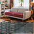 Hokway Couch Cushion Covers Christmas Wine Red Stretch Cushion Covers Sofa Seat Cushion Slipcover Cushion Protector(Wine, Medium)...
