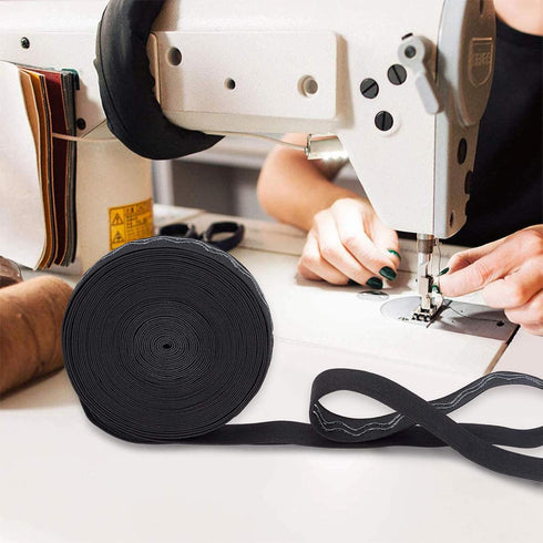 BENECREAT 10-Yard Non-Slip Silicone Elastic Band (1 Inch Wide) - Durable, Stretchable for Underwear, Sportswear & DIY Sewing...