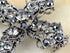 Alilang Silvery Tone Grey Rhinestones Gothic Cutout Cross Brooch Pin...