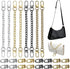 24 Pcs Purse Chain Strap D Ring Rivets Set Flat Purse Strap Extender Replacement Crossbody Chain Metal D Ring Stud Screw Post Head Buttons Handbag...