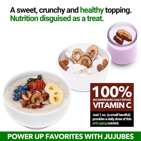 USDA Organic California Grown Pure Jujube Product | JUJUME Crisps | Sweet Jujube Chips | ZERO Added Sugar or Preservatives | All-Natural Healthy S...