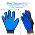 Pet Grooming Glove, Detangles and Cleans Your Pets' Fur by Removing Damaged Fur. Hair Removal and Massage gloves For Dogs and Cats, Removes Knots ...