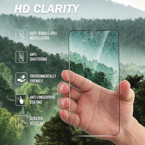 FlexklearGlass® RPET for Samsung Galaxy S24 Plus Screen Protector, 9H Shatterproof Tempered Glass with Auto Installation Kit, VResistant, Unbreaka...