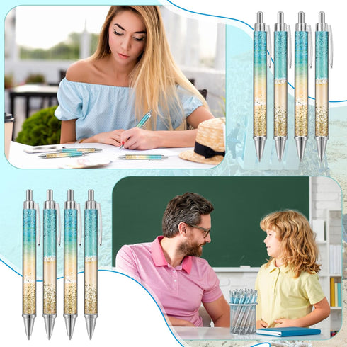 24 Pcs Glitter Ballpoint Pens Teachers Appreciation Pen Gift Set Cute Ballpoint Teacher Pens Best Teaching Gift for Teacher Office Supply Christma...