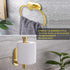 Toilet Paper Holder/Towel Ring Self Adhesive, Eolax No Drilling Gold Bathroom Hardware Accessories, Stainless Steel Sticky Toilet Roll Hanger and ...