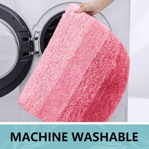 Arotive Microfiber Bathroom Rugs, Shaggy Soft and Absorbent Bath Rug, Non-Slip, Thick Plush Bathroom Mat, Machine Washable Dry Bath Mats for Bathr...