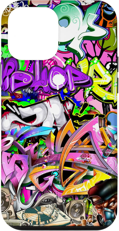 iPhone 12 mini Graffiti Street Art, Colorful Urban hip hop Case...