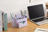 Lavender Desk Organizer for Office Supplies and Desk Accessories - Pen Holder Desktop Organization for Room College Dorm Home School (White Lavend...