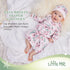Little Me Clothes for Baby Girls' 2-Piece Nightgown and Cap Set 100% Cotton with Elastic Bottom, Baby Essentials, 0-3 Months...