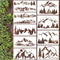 Mountain Stencils for Painting Forest Tree Stencil Animal Wood Burning Stencils and Patterns Reusable Drawing Templates for Fabric Furniture Wall ...