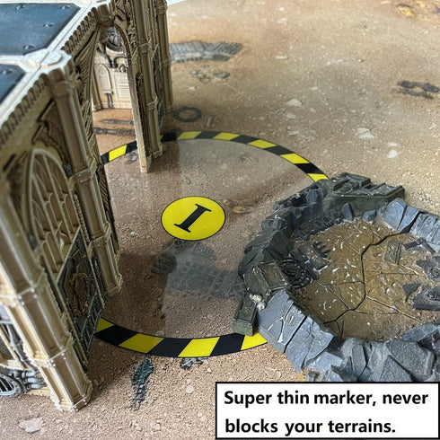 Jucoci Objective Point Markers 6PCS Set Objective Marker Compatible with WH40k Wargame (Miniature Not Included)...