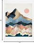 Society6 SpaceFrogDesigns Golden Peaks Art Print, 11 in x 14 in, Multi...