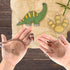 Pack of 8 Dinosaur Cookie Cutters – Stainless Steel T-Rex Dinosaur Footprint Triceratops Stegosaurus Dinosaur Egg Brontosaurs Shapes Baking Cutter...