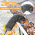 Gutter Cleaning Brush Roofing Tool with Telescopic Extendable Telescopic Pole 8.2ft Guard Cleaner Tool Easy Remove Leaves and Debris from The Grou...