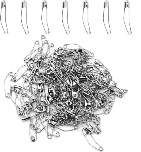120 Pieces Quilting Pins 1-1/4inch / 32mm Curved Safety Pins Size 1 Basting Pins Nickel-Plated Steel(#1)...