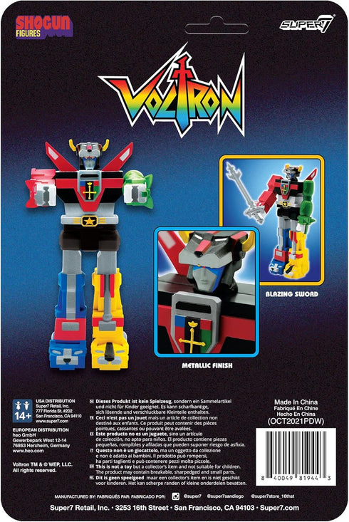 Super7 Voltron Defender of The Universe (Shogun) - 3.75" Voltron Action Figure with Accessory Vintage Collectibles and Retro Toys...